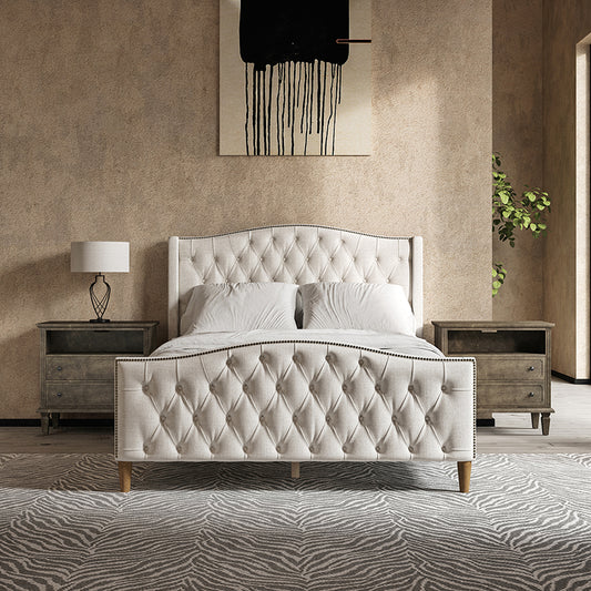 Dietrich Tufted Upholstered Bed-QB