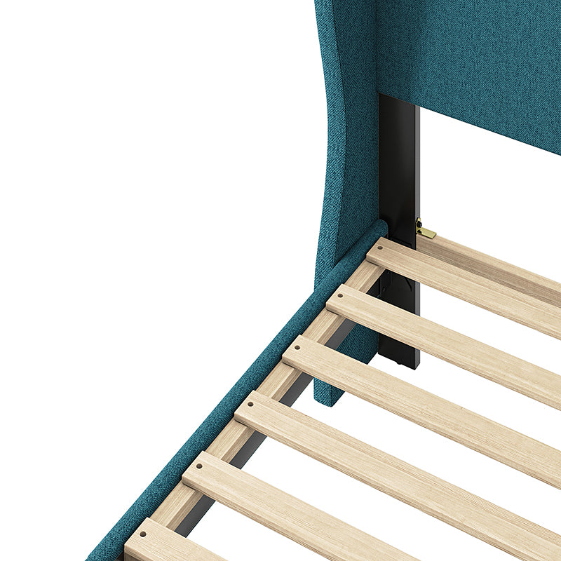 Baotist Upholstered Wingback Platform Bed