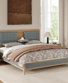 Sabina Upholstered Platform Adjustable Headboard Bed