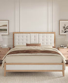 Sabina Upholstered Platform Adjustable Headboard Bed