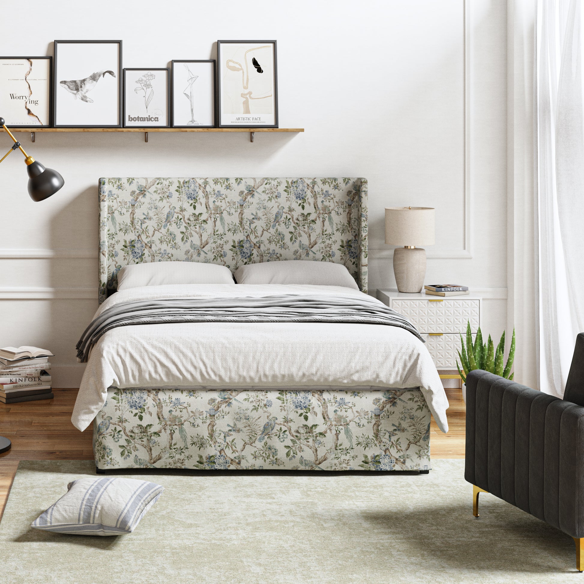 Alexander 2 Piece Bedroom Set - Bed With Slipcover