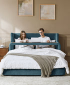 Modular Upholstered Daybed with Table & Convertible Design