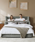 Modular Upholstered Daybed with Table & Convertible Design