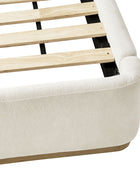 Brandon Modern Upholstered wingback Bed in Chenille