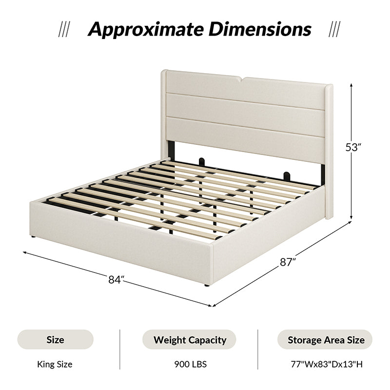 Rudolph Lift Up Storage Upholstered Platform Bed