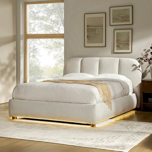 Gonzalo Full Size Upholstered Platform Bed with Motion-Activated Bed Light