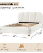 Gonzalo Full Size Upholstered Platform Bed with Motion-Activated Bed Light