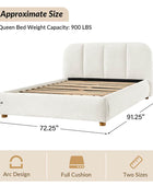 Gonzalo Full Size Upholstered Platform Bed with Motion-Activated Bed Light