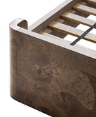 Virel Modern Marquetry Wingback Bed