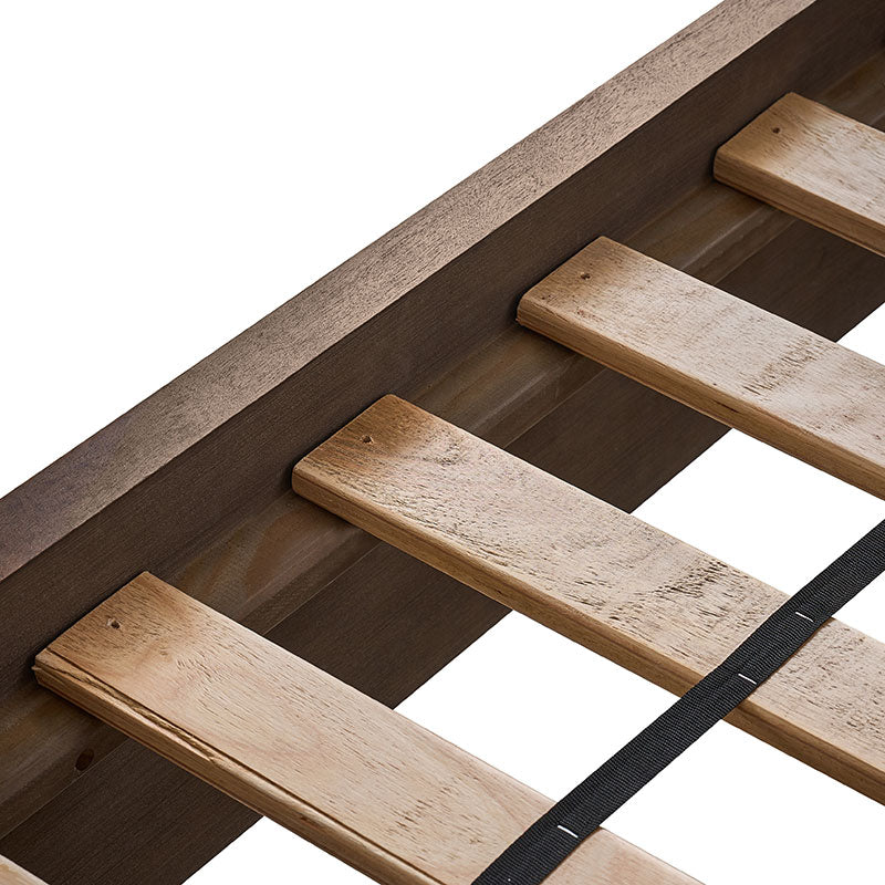 Virel Modern Marquetry Wingback Bed