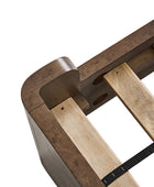 Virel Modern Marquetry Wingback Bed