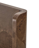 Virel Modern Marquetry Wingback Bed