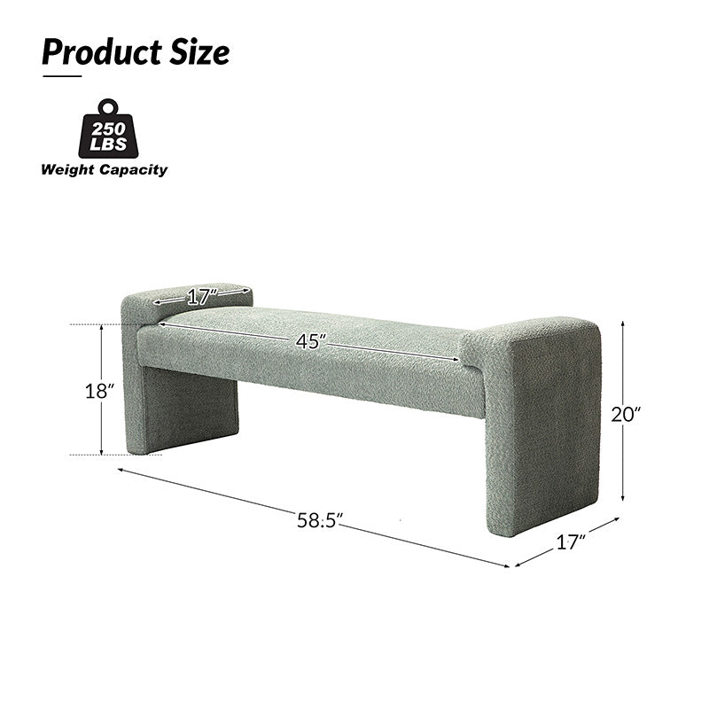 Vittoriano Upholstered Bed Foot Bench