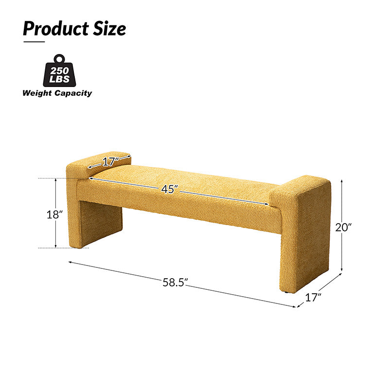 Vittoriano Upholstered Bed Foot Bench