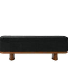 Claire Modern Chenille Upholstered Storage Bench