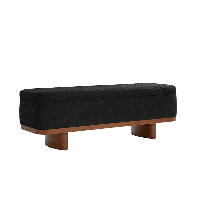 Claire Modern Chenille Upholstered Storage Bench