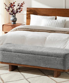 Claire Modern Chenille Upholstered Storage Bench