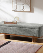 Claire Modern Chenille Upholstered Storage Bench