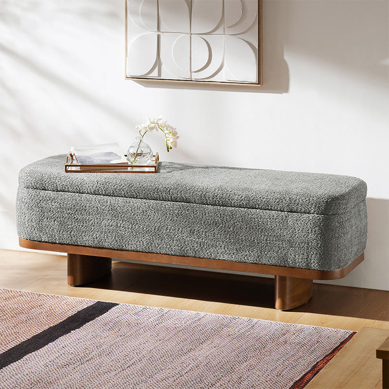 Claire Modern Chenille Upholstered Storage Bench