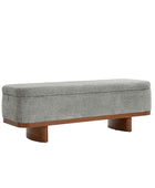Claire Modern Chenille Upholstered Storage Bench