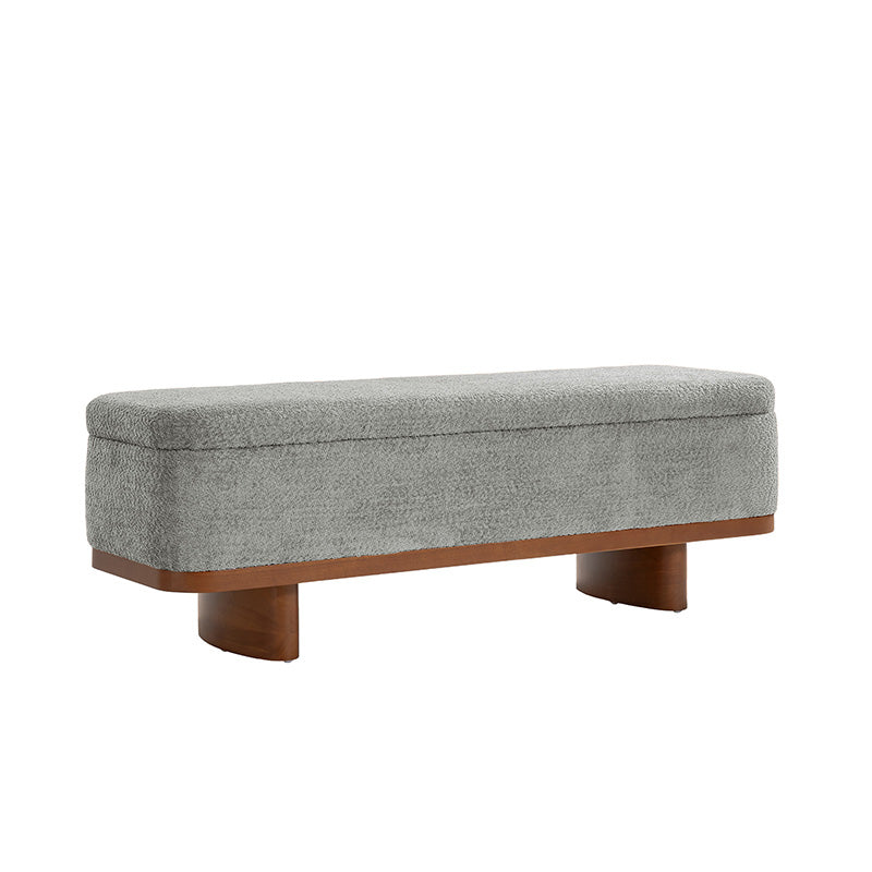 Claire Modern Chenille Upholstered Storage Bench