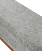 Claire Modern Chenille Upholstered Storage Bench