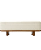 Claire Modern Chenille Upholstered Storage Bench
