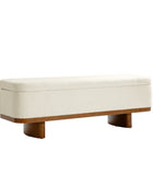 Claire Modern Chenille Upholstered Storage Bench