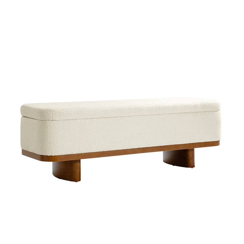 Claire Modern Chenille Upholstered Storage Bench
