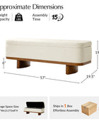 Claire Modern Chenille Upholstered Storage Bench