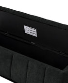 Modern Chenille Storage Bench - No-Assembly Upholstered Seat