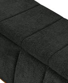 Modern Chenille Storage Bench - No-Assembly Upholstered Seat