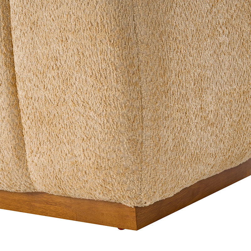 Modern Chenille Storage Bench - No-Assembly Upholstered Seat