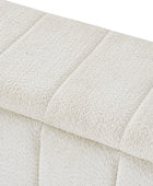 Modern Chenille Storage Bench - No-Assembly Upholstered Seat