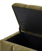 Modern Chenille Storage Bench - No-Assembly Upholstered Seat