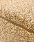 Modern Chenille Storage Bench with Hidden Seat Storage