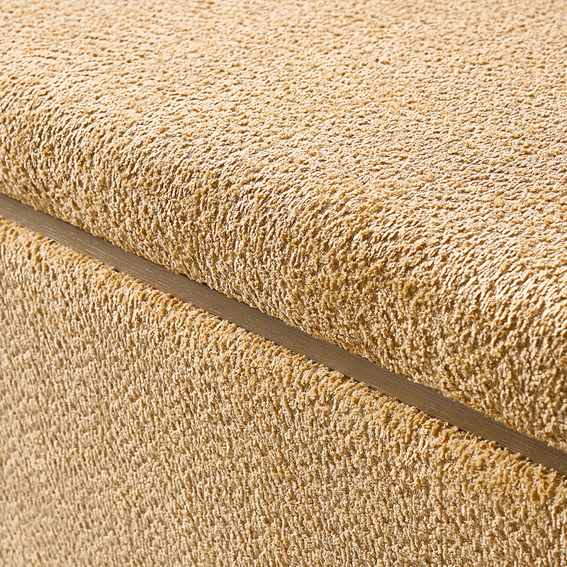 Modern Chenille Storage Bench with Hidden Seat Storage