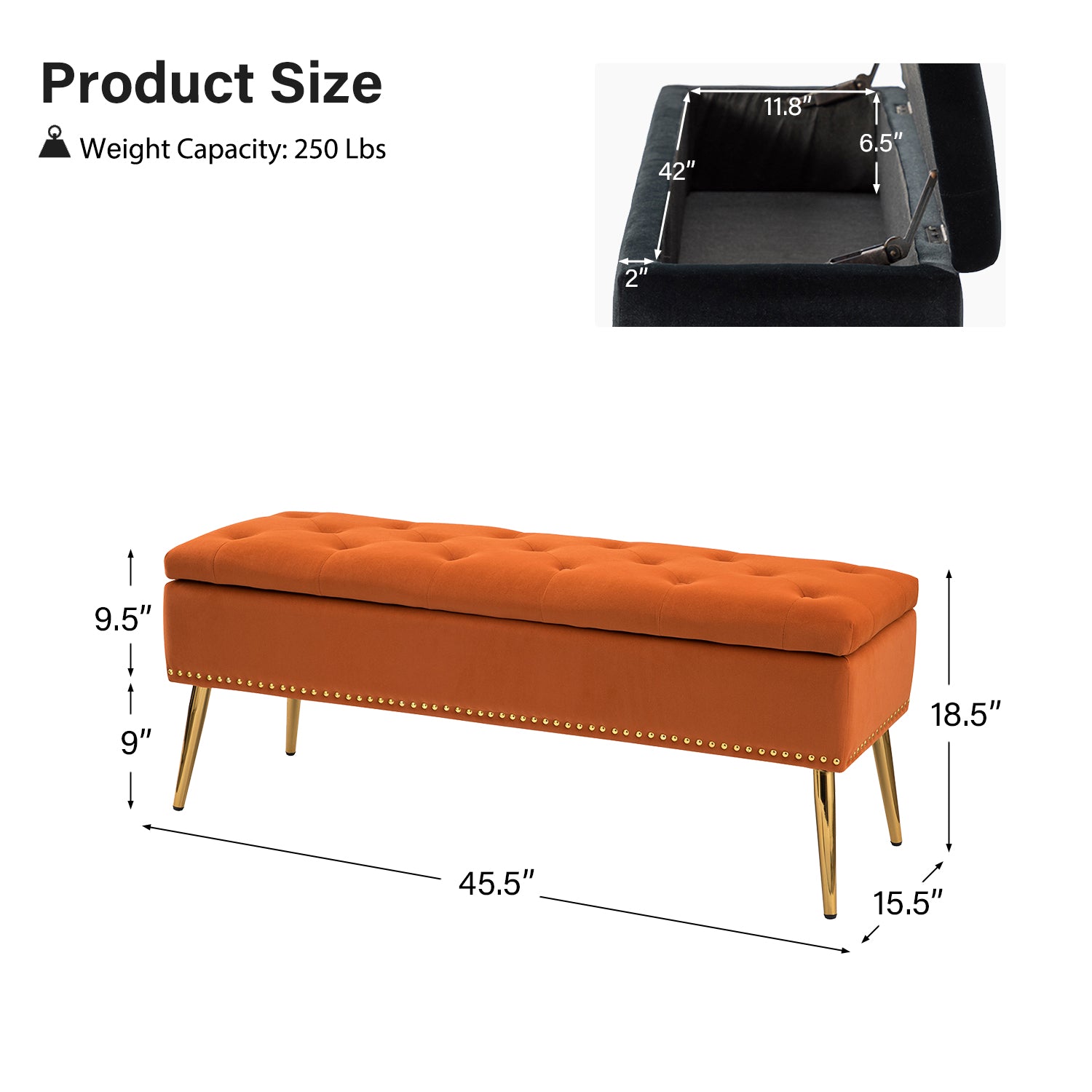 Shop Lenore Upholstered Storage Bench Hulala Home