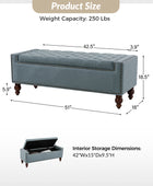 Eugen Upholstered Flip Top Storage Bench