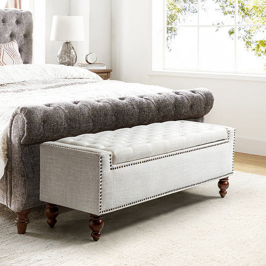 Eugen Upholstered Flip Top Storage Bench