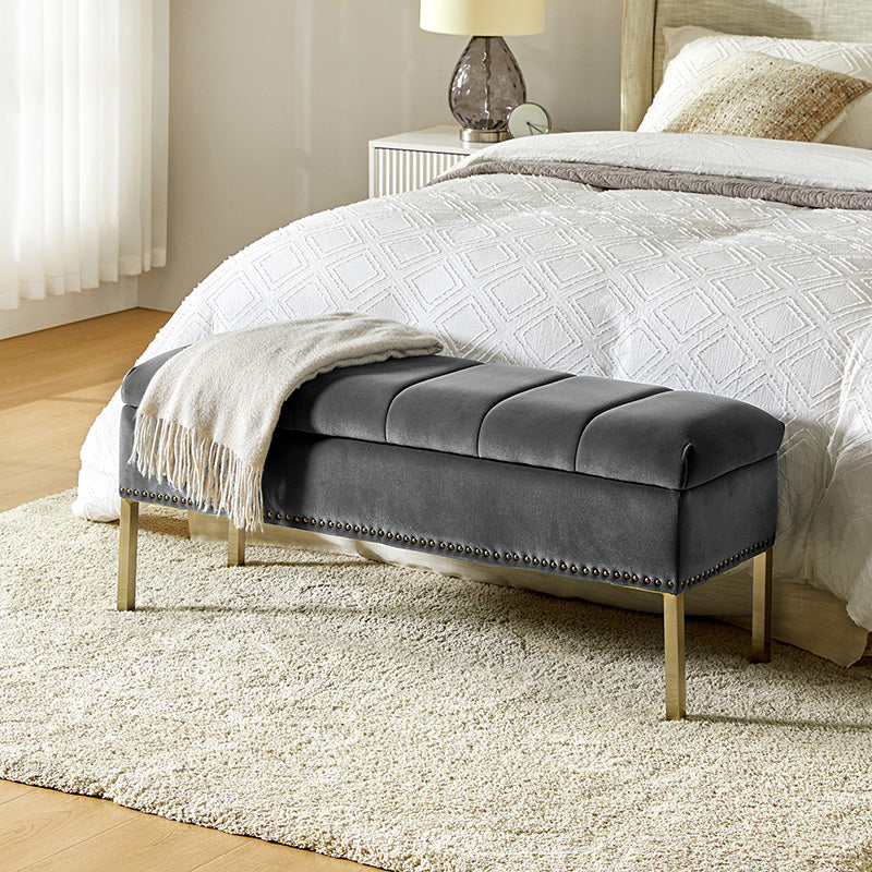 Hulala Home Egmund Upholstered Flip Top Storage Bench Fuchsia