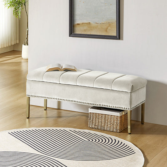 Egmund Upholstered Flip Top Storage Bench