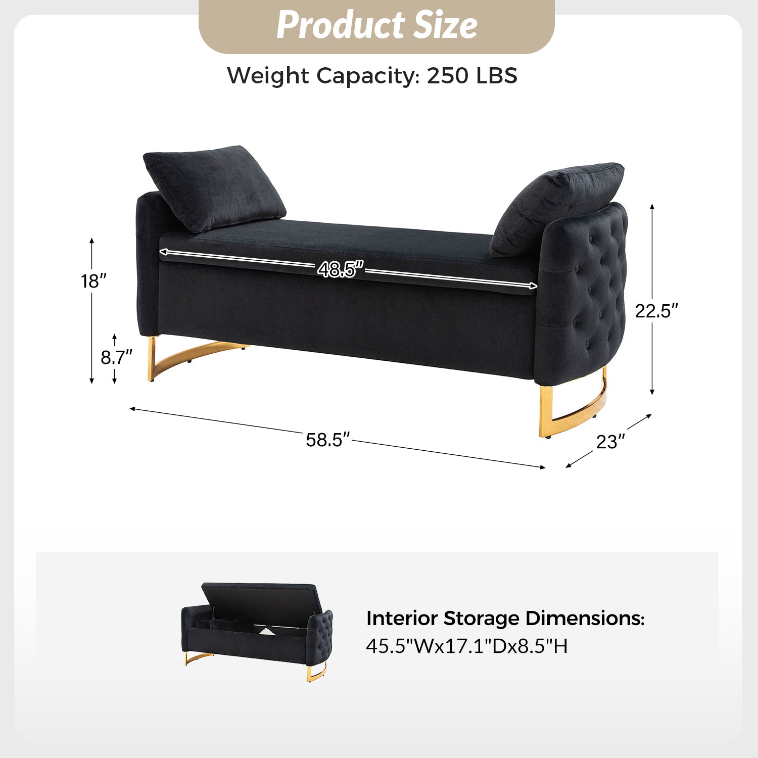 Leather flip top storage bench online