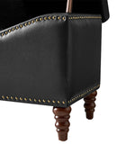 Abner Traditional Upholstered Storage Bench with Button Tufting