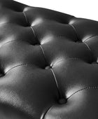 Abner Traditional Upholstered Storage Bench with Button Tufting