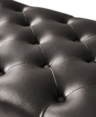 Abner Traditional Upholstered Storage Bench with Button Tufting