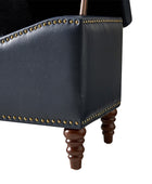 Abner Traditional Upholstered Storage Bench with Button Tufting