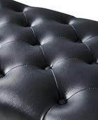 Abner Traditional Upholstered Storage Bench with Button Tufting