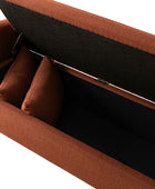 Octavia Upholstered Storage Bench with Turned Wood Legs