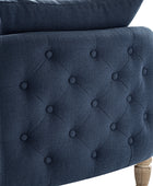 Octavia Upholstered Storage Bench with Turned Wood Legs